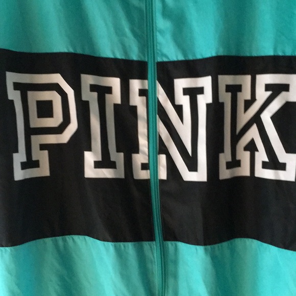 Pink VS Y2K Anorak zip up teal & black jacket - Picture 4 of 6